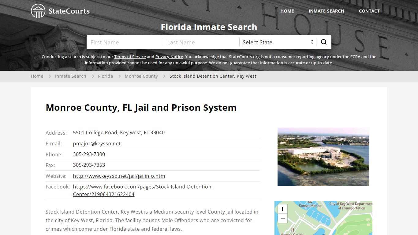 Monroe County, FL Jail and Prison System - State Courts